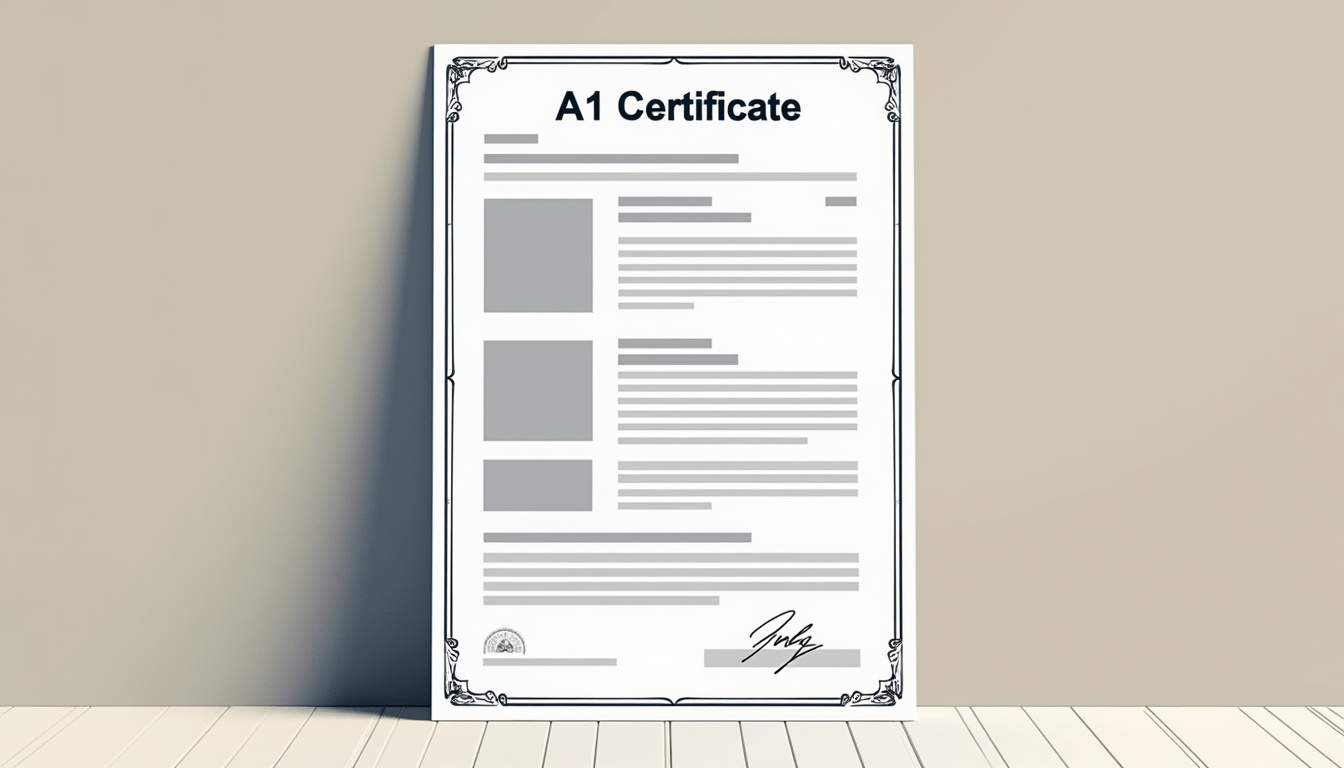 AI extracting data from a1 certificate