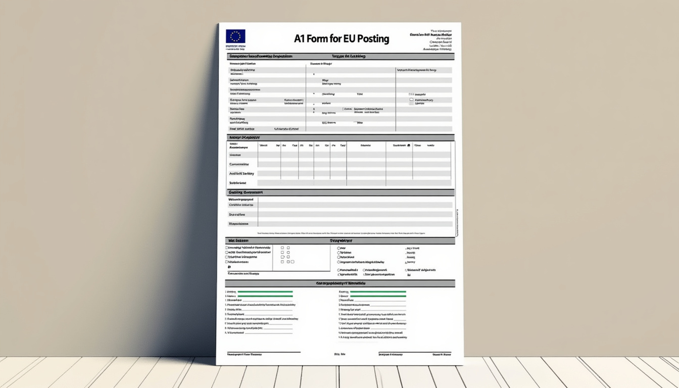 AI extracting data from a1 form for eu posting