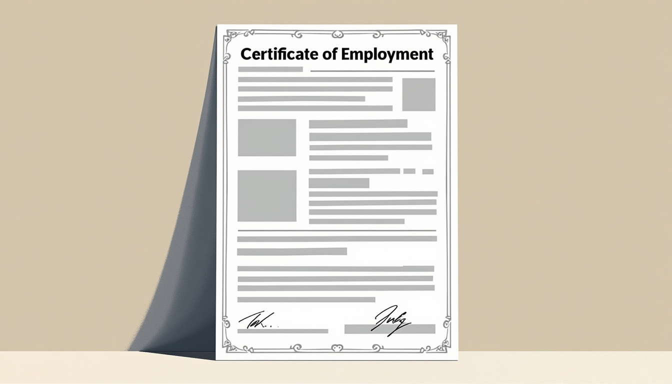 AI extracting data from certificate of employment