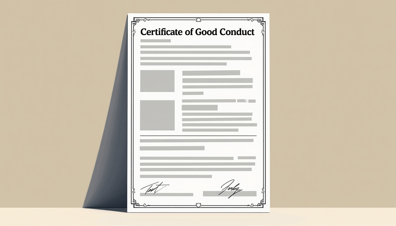 AI extracting data from certificate of good conduct