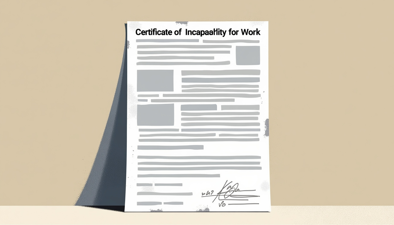 AI extracting data from certificate of incapacity for work