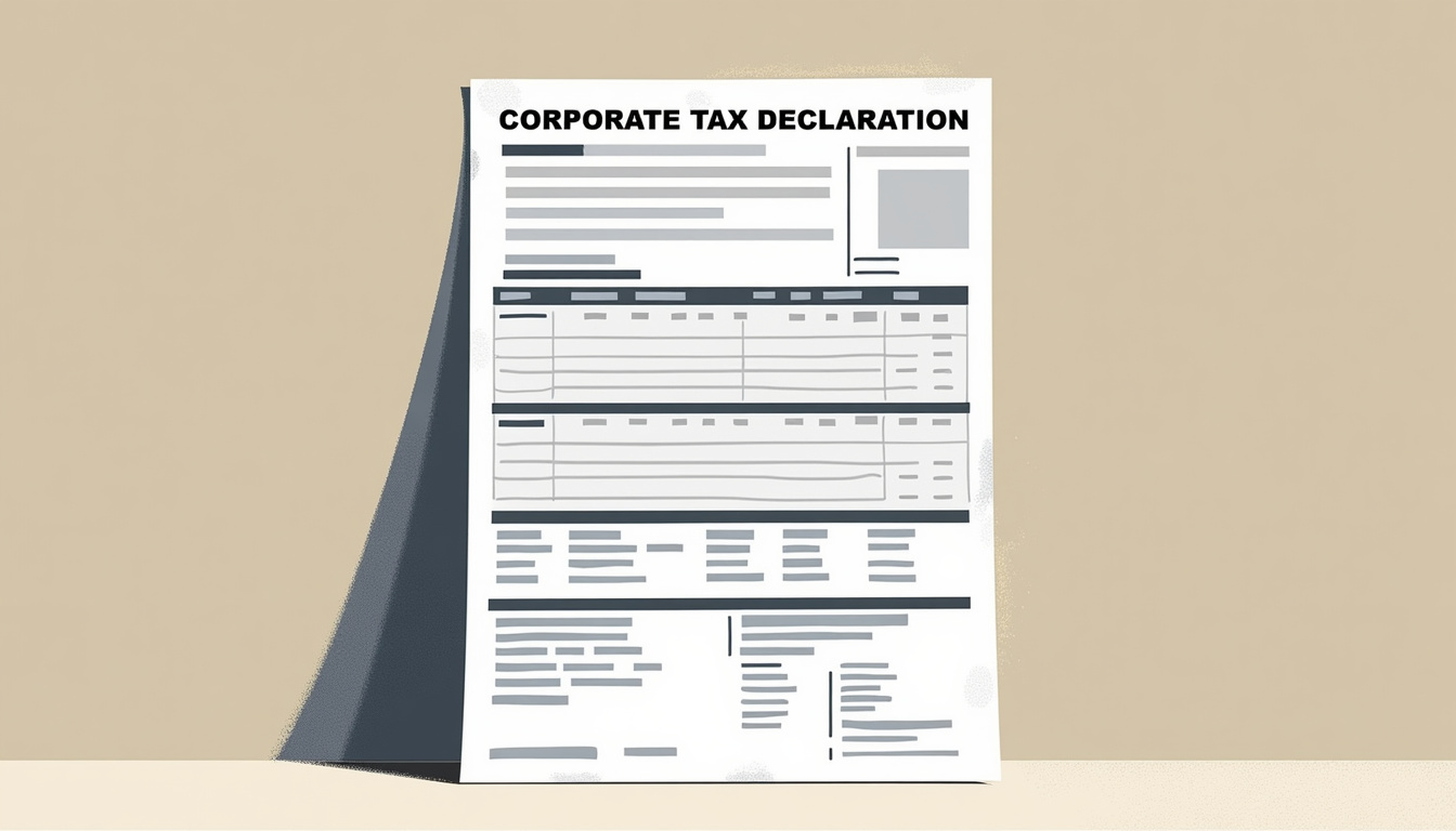 AI extracting data from corporate tax declaration