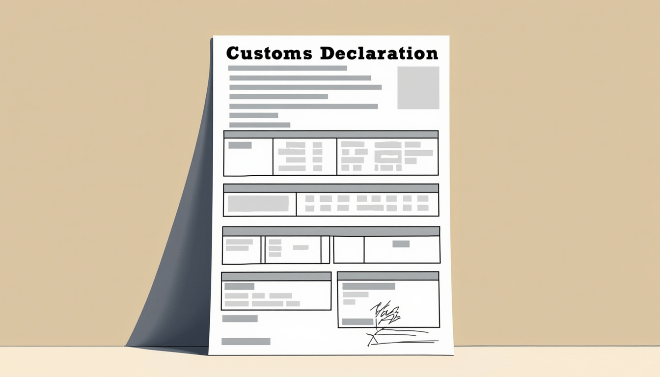 AI extracting data from customs declaration