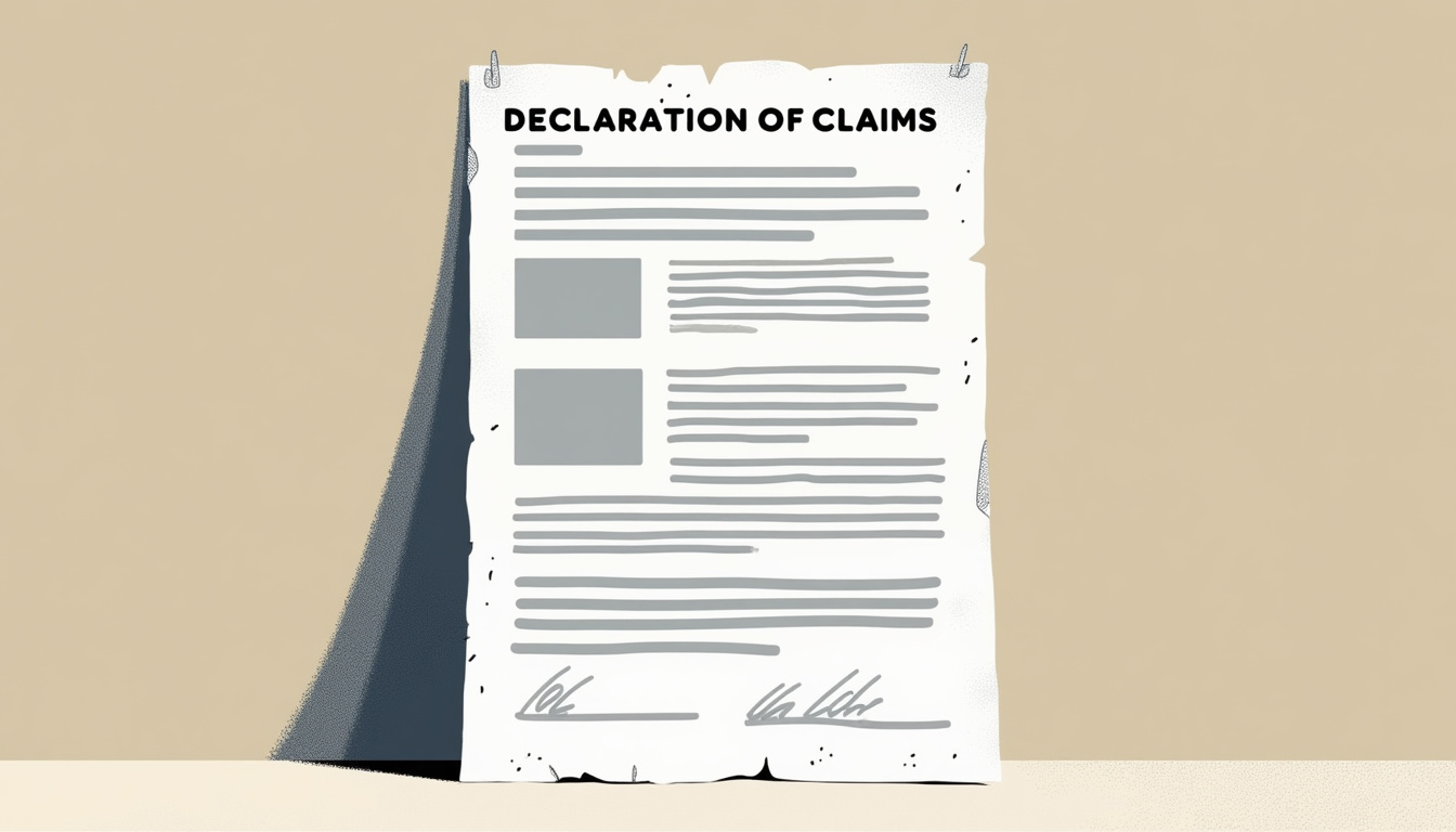 AI extracting data from declaration of claims