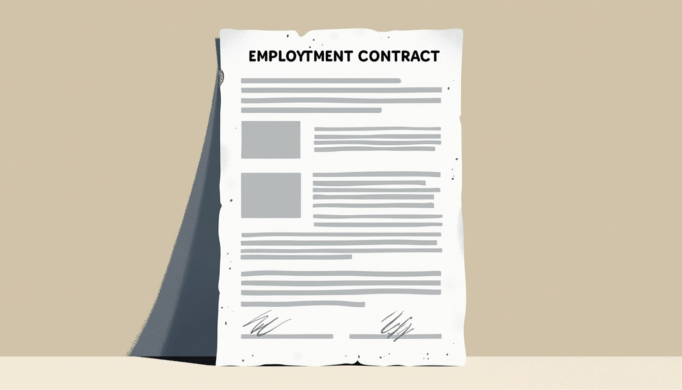 AI extracting data from employment contract