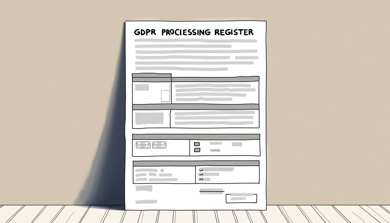 AI extracting data from gdpr processing register