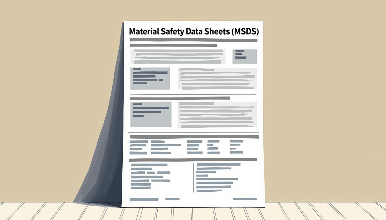 AI extracting data from material safety data sheets (msds)