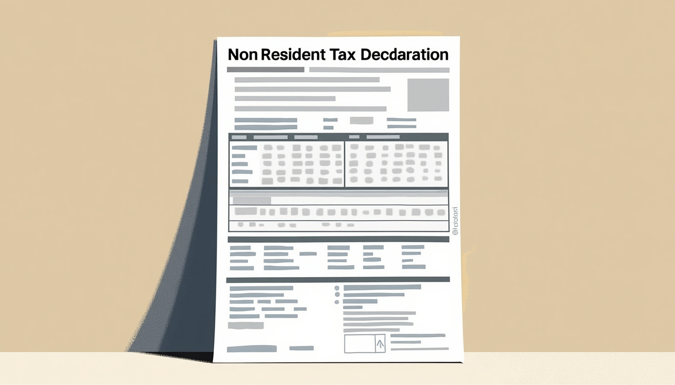 AI extracting data from non-resident tax declaration