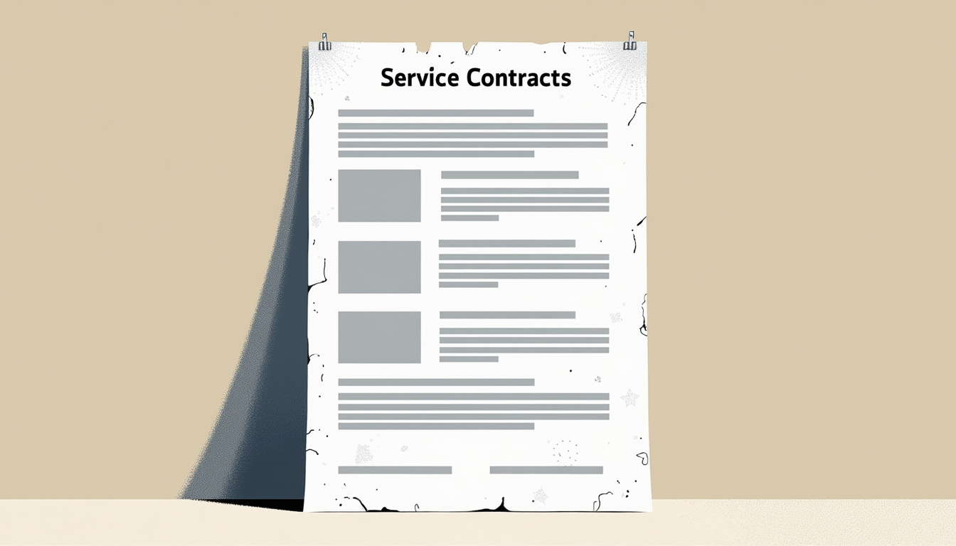 AI extracting data from service contracts