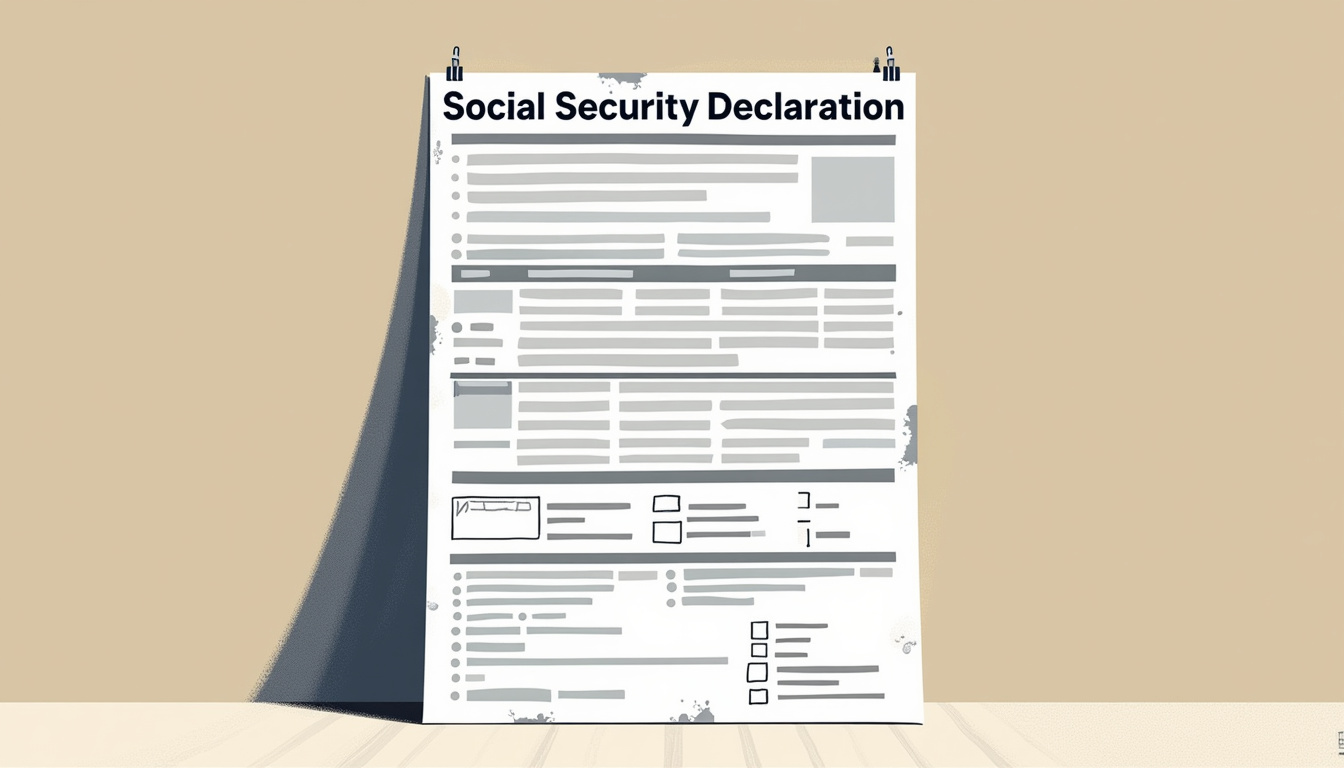 AI extracting data from social security declaration