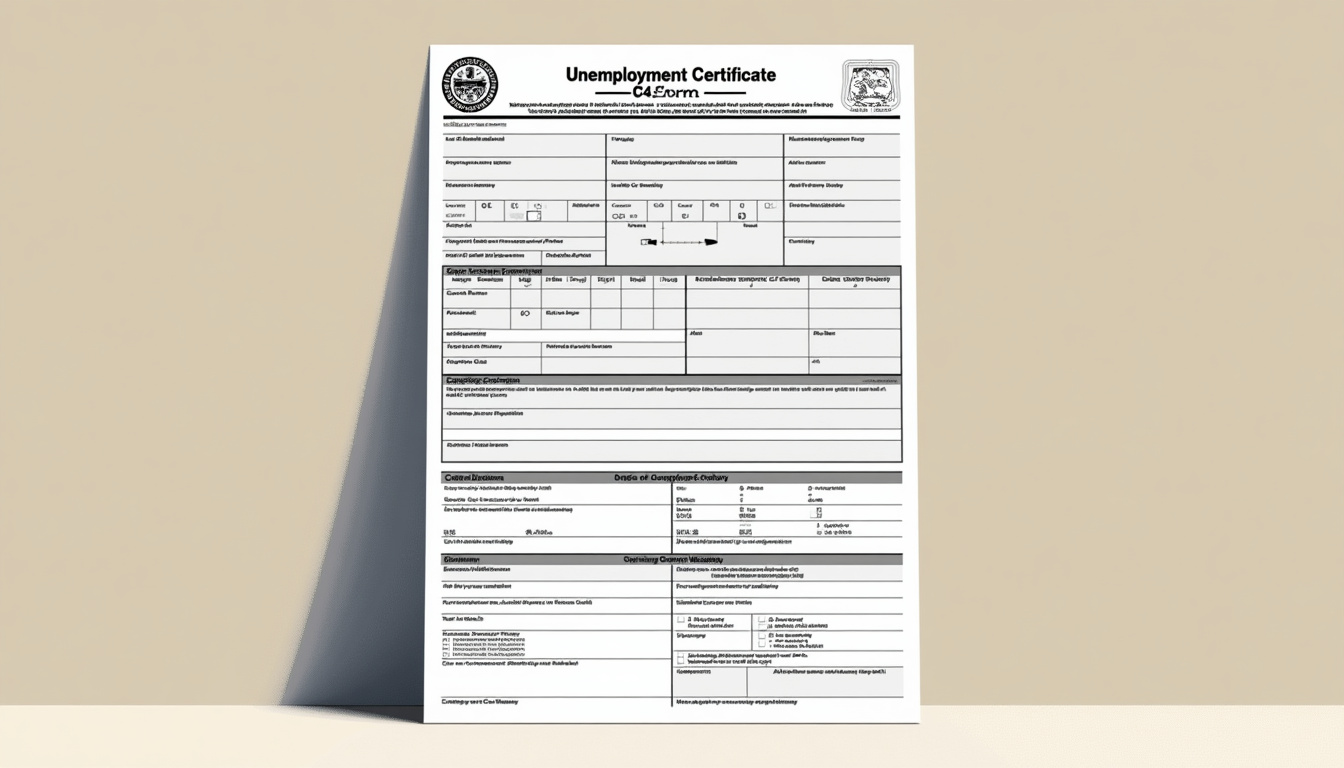 AI extracting data from unemployment certificate (c4 form)