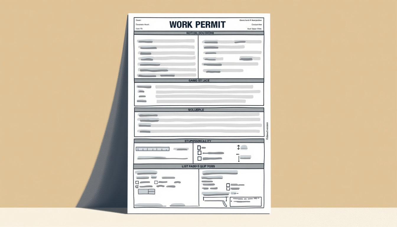 AI extracting data from work permit